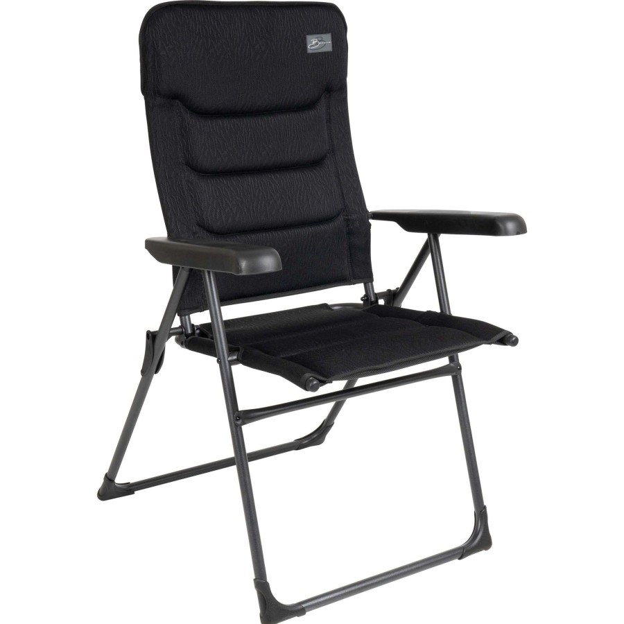 Kampeerartikelen Bardani Campingstoelen | Bardani Vasco 3D Comfort Campingstoel Zebra Black