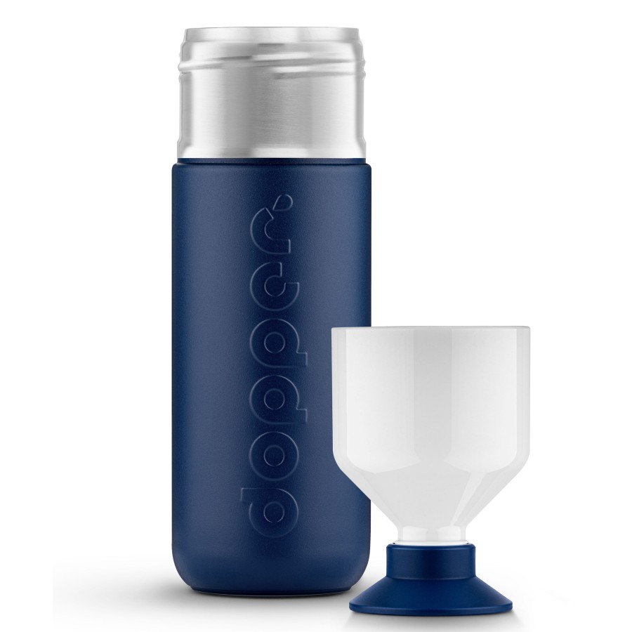 Kampeerartikelen Dopper Drinkflessen | Dopper Insulated Drinkfles 1 Liter Breaker Blue