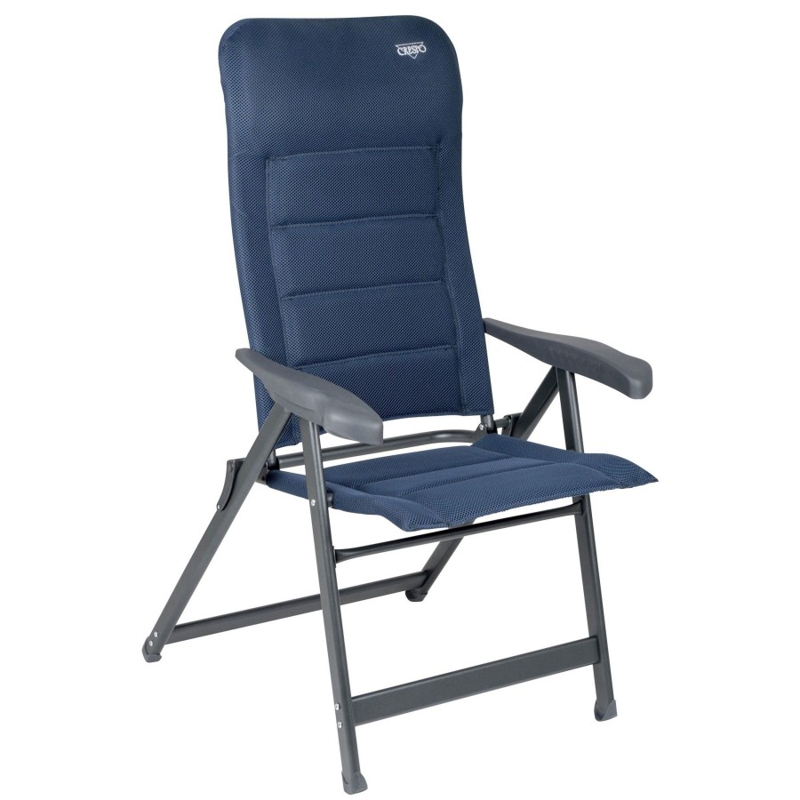 Kampeerartikelen Crespo Campingstoelen | Crespo Ap-237 Air-Deluxe Campingstoel Blauw