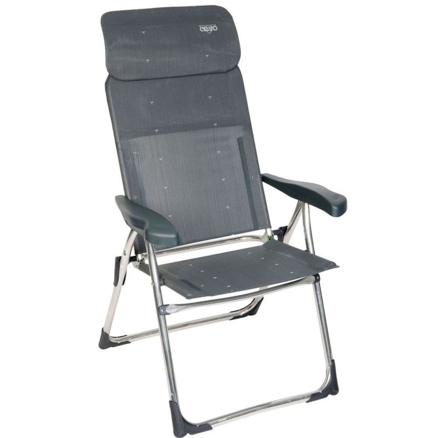 Kampeerartikelen Crespo Campingstoelen | Crespo Al-213 Compact Campingstoel Donkergrijs