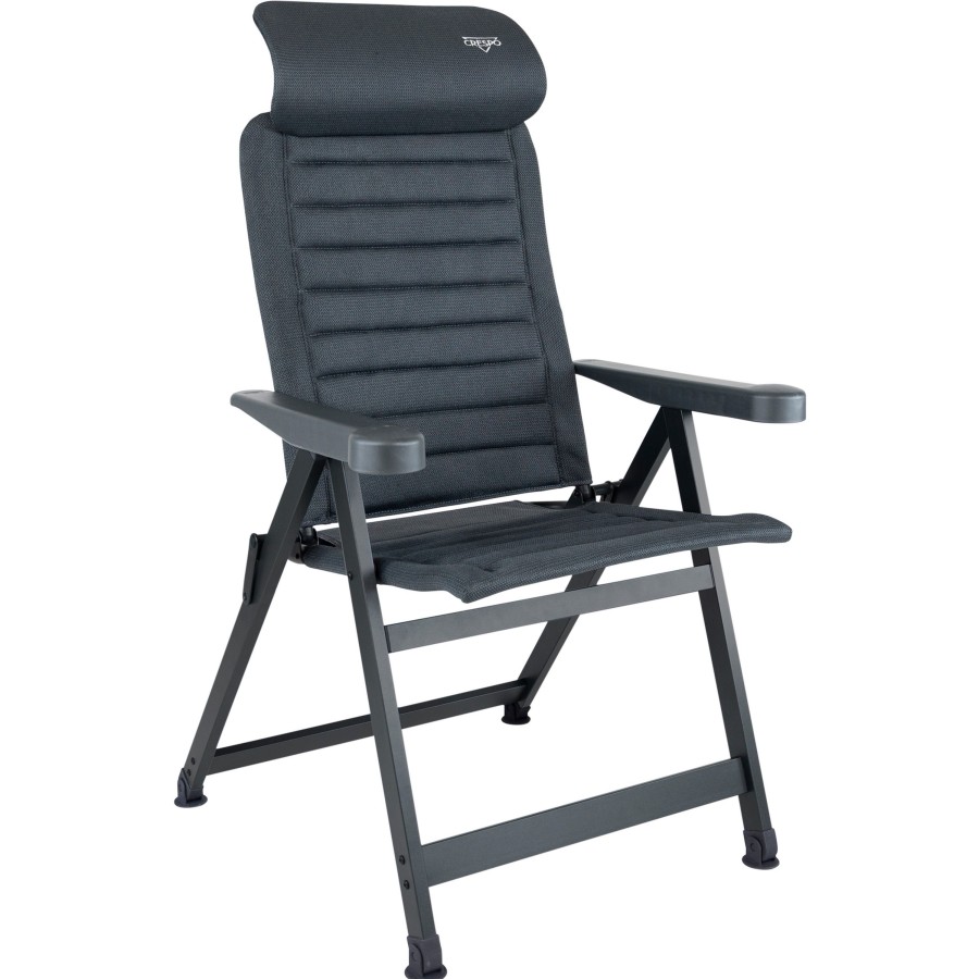 Kampeerartikelen Crespo Campingstoelen | Crespo Ap-437 Air-Select Compact Campingstoel Grijs