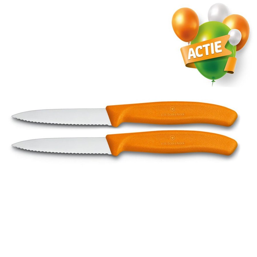 Kampeerartikelen Victorinox Keukengerei | Victorinox Kartel Groente/Schilmes Oranje 2 Stuks