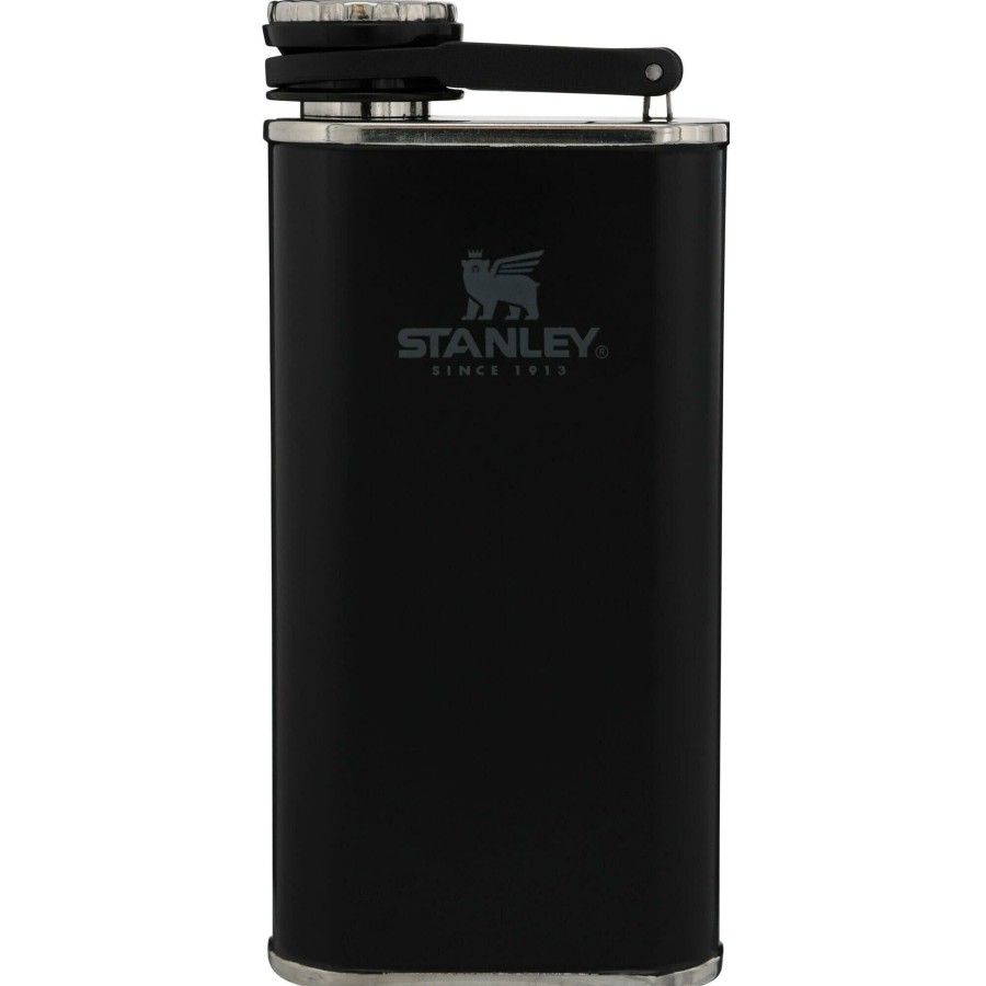 Kampeerartikelen Stanley PMI Drinkflessen | Stanley Pmi Classic Easy Fill Wide Drinkfles 230 Ml Matte Black Pebble