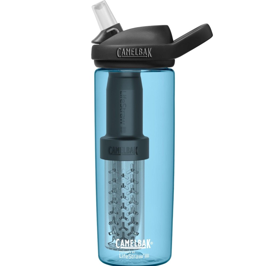 Kampeerartikelen CamelBak Drinkflessen | Camelbak Eddy+ Drinkfles 600 Ml Filtered By Lifestraw True Blue