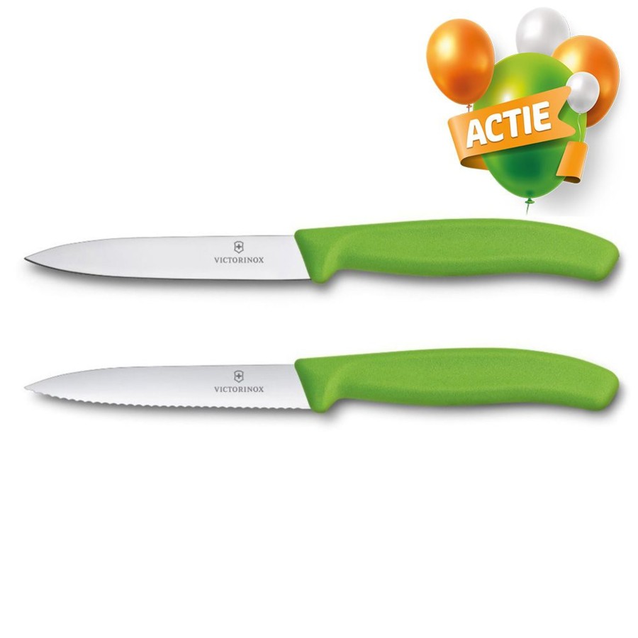 Kampeerartikelen Victorinox Keukengerei | Victorinox Office/Groentemes Groen 2 Stuks