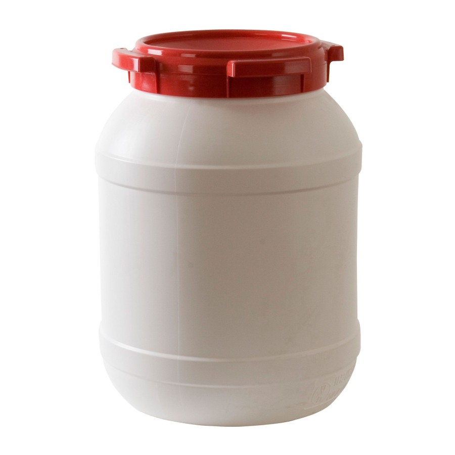 Kampeerartikelen Curtec Opbergboxen & Kratten | Curtec Waterkluis 15,4 Liter Wit Rood