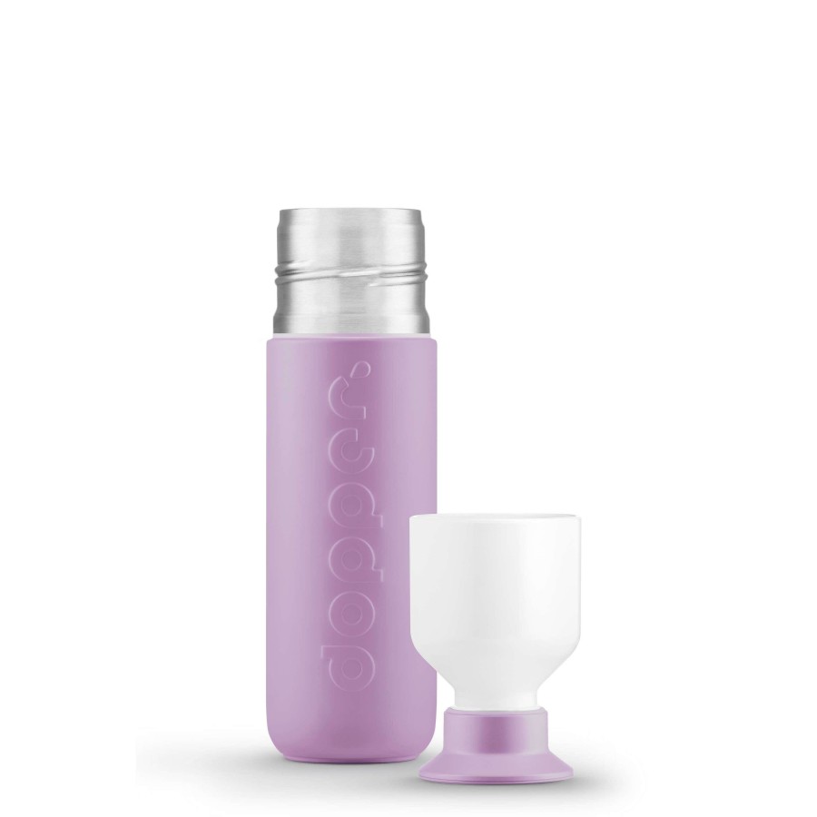 Kampeerartikelen Dopper Drinkflessen | Dopper Insulated Drinkfles 350 Ml Throwback Lilac