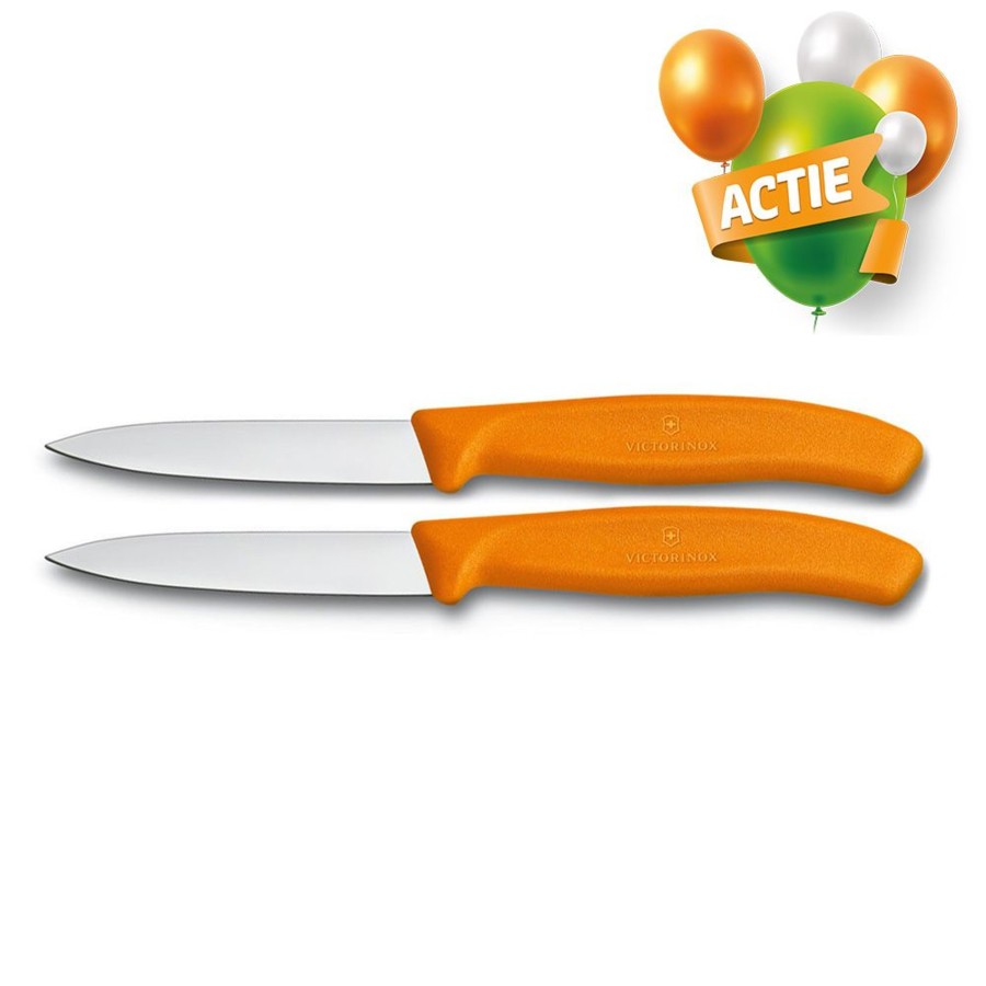 Kampeerartikelen Victorinox Keukengerei | Victorinox Groente/Schilmes Oranje 2 Stuks