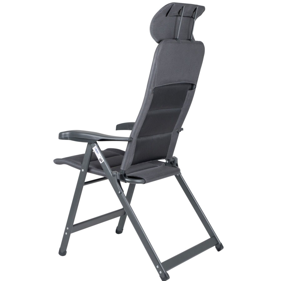 Kampeerartikelen Crespo Campingstoelen | Crespo Ap-240 Air-Deluxe Compact Campingstoel Grijs