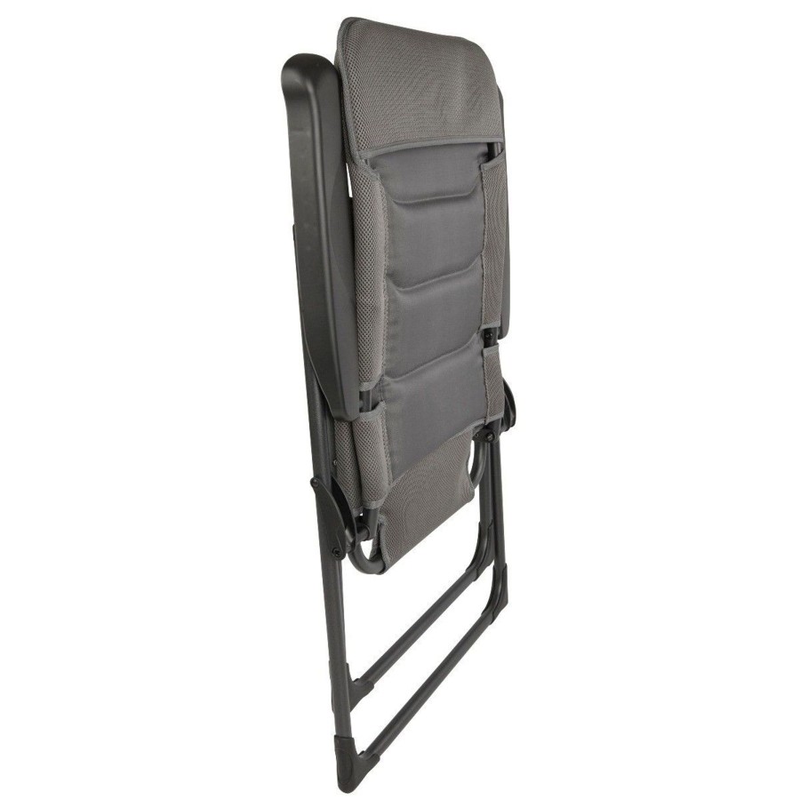 Kampeerartikelen Bardani Campingstoelen | Bardani Vasco 3D Comfort Campingstoel Platina Grey