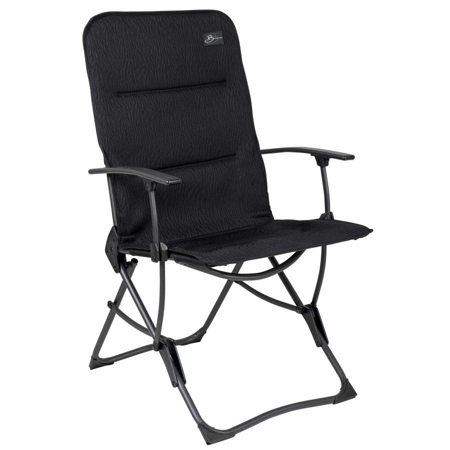 Kampeerartikelen Bardani Campingstoelen | Bardani Senna Compact 3D Campingstoel Zebra Black