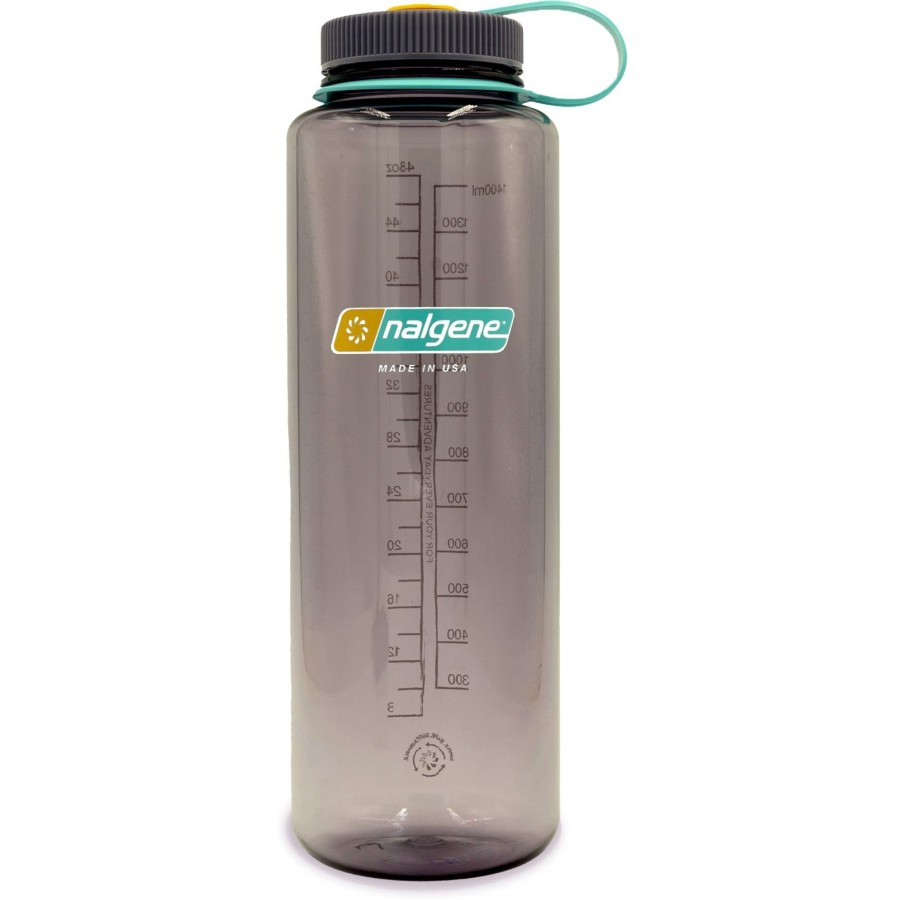 Kampeerartikelen Nalgene Drinkflessen | Nalgene Wide Mouth Sustain Silo Drinkfles 1,4 Liter Aubergine