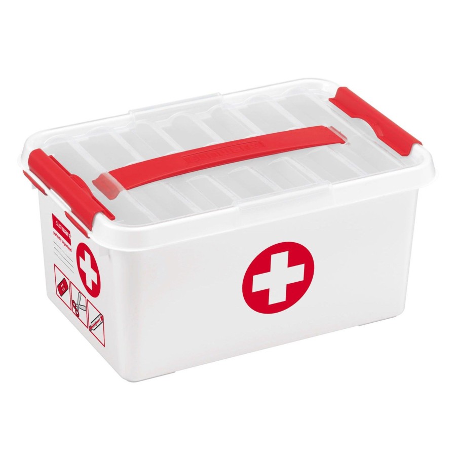 Kampeerartikelen Sunware Opbergboxen & Kratten | Sunware Q-Line First Aid Opbergbox 6 Liter