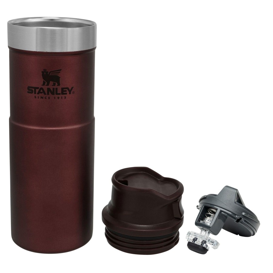 Kampeerartikelen Stanley PMI Drinkflessen | Stanley Pmi Classic Trigger-Action Thermosbeker 470 Ml Wine