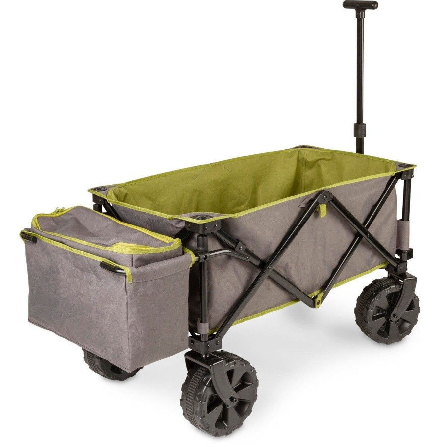 Kampeerartikelen Safarica Accessoires | Safarica Caprice Deluxe Strandtrolley Grijs Groen