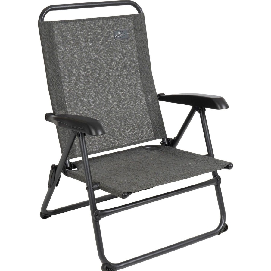 Kampeerartikelen Bardani Campingstoelen | Bardani Toscane Campingstoel Urban Grey