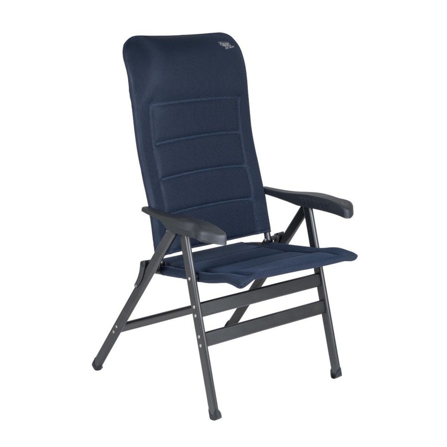 Kampeerartikelen Crespo Campingstoelen | Crespo Ap-238 Air-Deluxe Xl Campingstoel Blauw