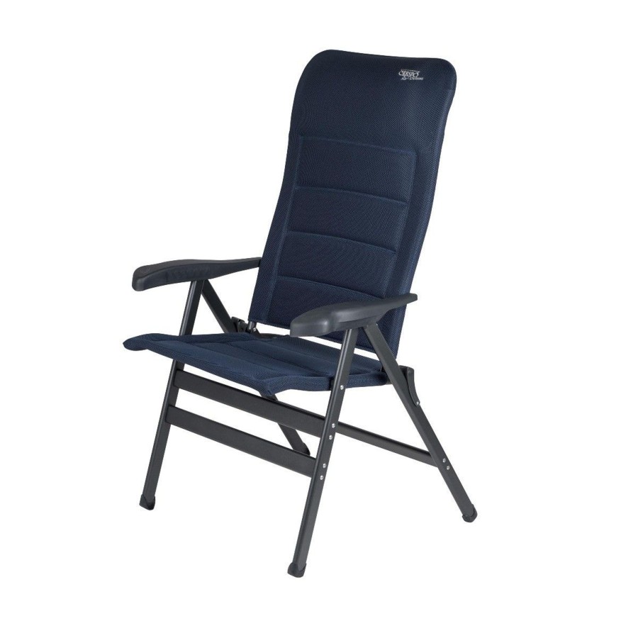 Kampeerartikelen Crespo Campingstoelen | Crespo Ap-238 Air-Deluxe Xl Campingstoel Blauw