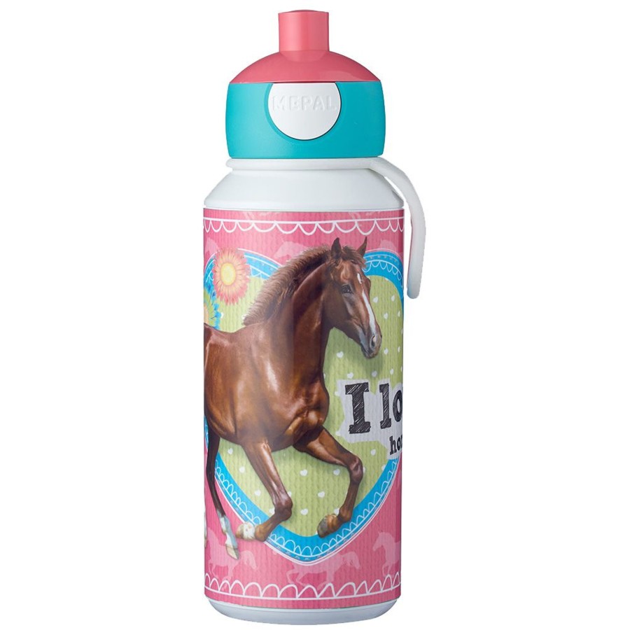 Kampeerartikelen Mepal Lunchboxen & Bekers | Mepal Pop-Up Campus Drinkfles 400 Ml My Horse