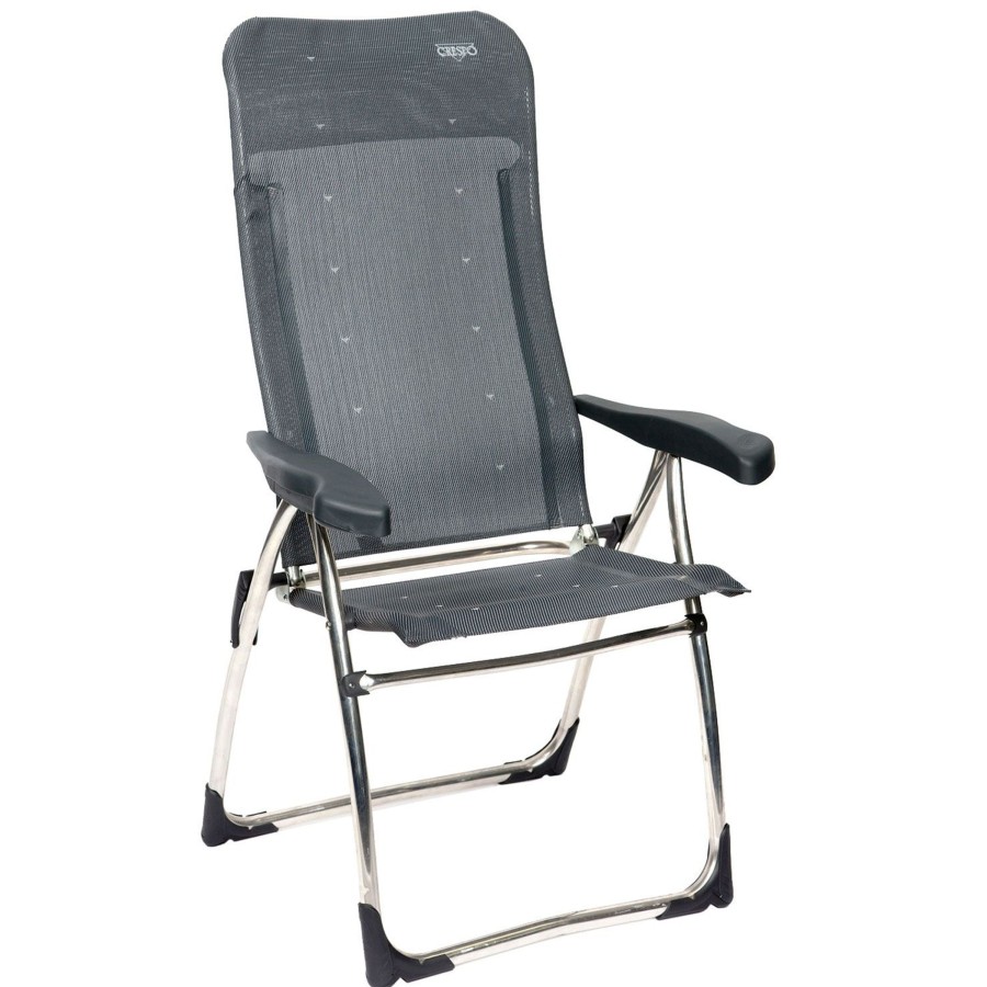 Kampeerartikelen Crespo Campingstoelen | Crespo Al-215 Campingstoel Donkergrijs