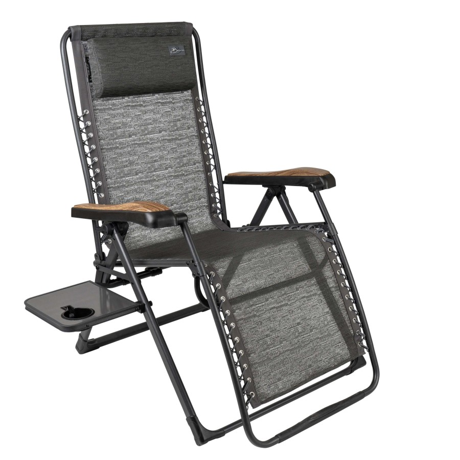 Kampeerartikelen Bardani Relaxstoelen | Bardani Riposo Alu Relaxstoel Urban Grey