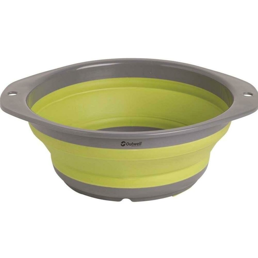 Kampeerartikelen Outwell Schalen | Outwell Collaps M Opvouwbare Schaal 1500 Ml Lime Green