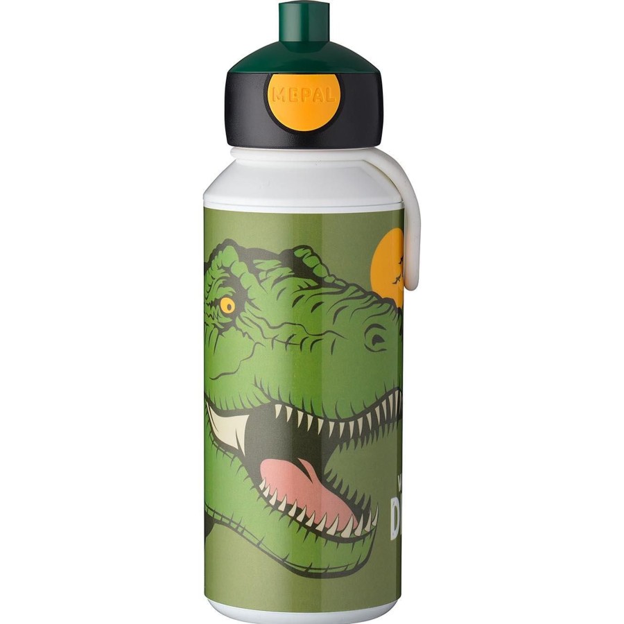 Kampeerartikelen Mepal Lunchboxen & Bekers | Mepal Pop-Up Campus Drinkfles 400 Ml Dino