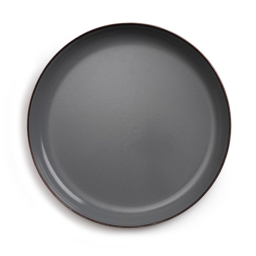 Kampeerartikelen Barebones Servies | Barebones Emaille Plat Bord O 210 Mm Slate Grey