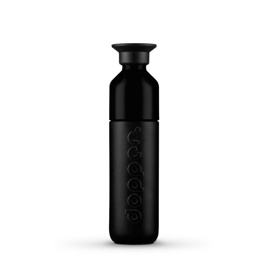 Kampeerartikelen Dopper Drinkflessen | Dopper Insulated Drinkfles 350 Ml Blazing Black