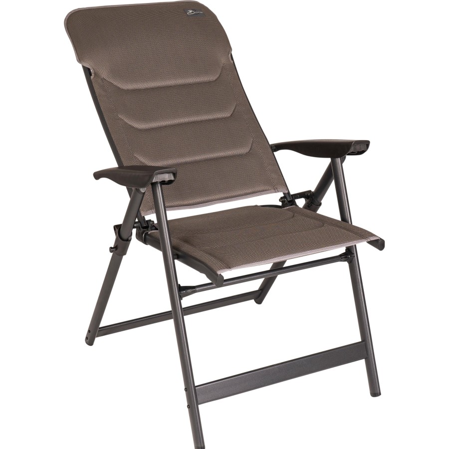 Kampeerartikelen Bardani Campingstoelen | Bardani Vermillion Ergo 3D Comfort Campingstoel Platina Grey