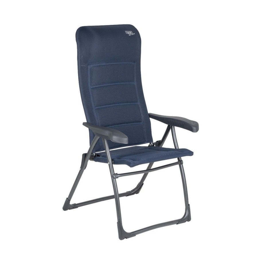 Kampeerartikelen Crespo Campingstoelen | Crespo Ap-215 Air-Deluxe Campingstoel Blauw