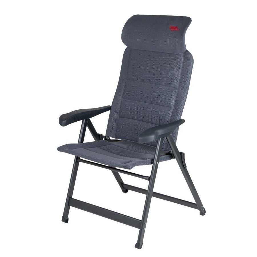 Kampeerartikelen Crespo Campingstoelen | Crespo Ap-237 Air-Deluxe Compact Campingstoel Grijs