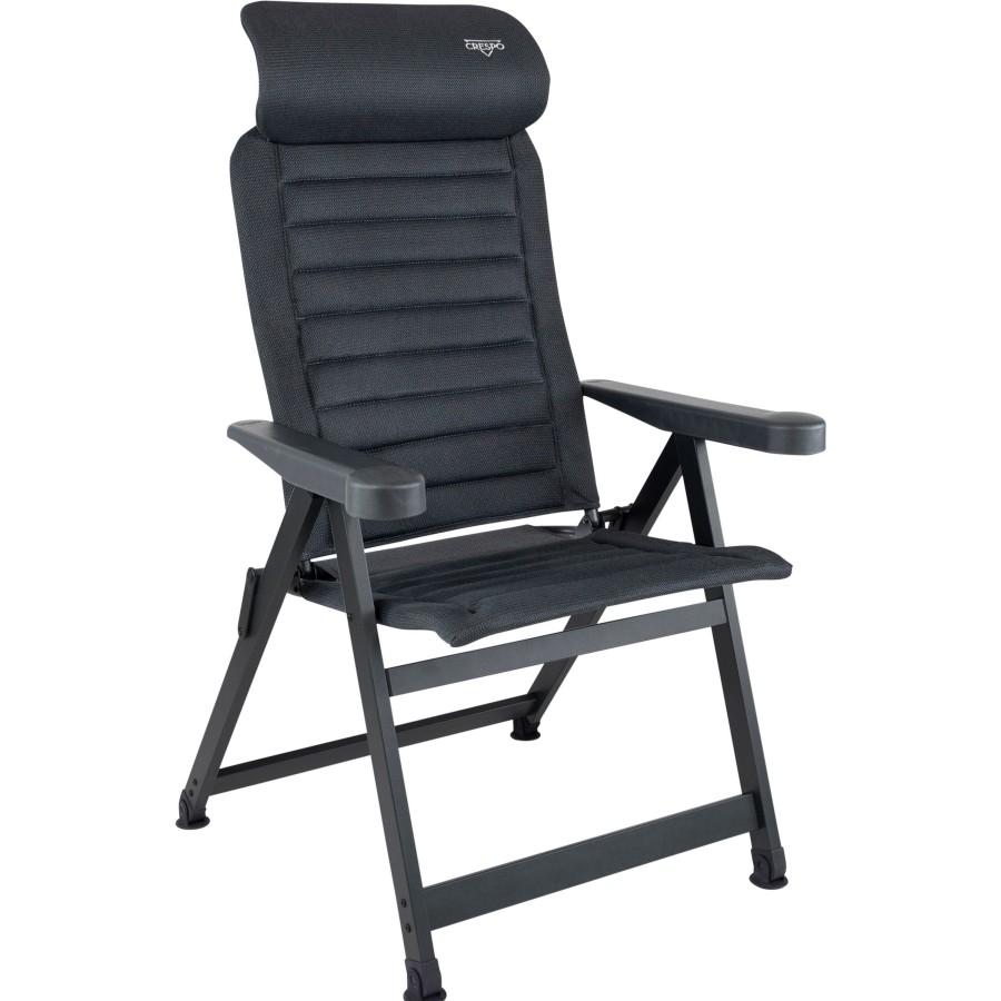 Kampeerartikelen Crespo Campingstoelen | Crespo Ap-435 Air-Select Compact Campingstoel Grijs