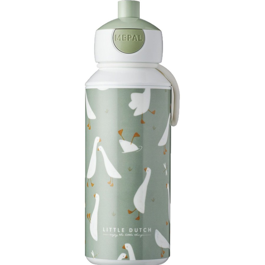 Kampeerartikelen Mepal Lunchboxen & Bekers | Mepal Pop-Up Campus Drinkfles 400 Ml Little Goose