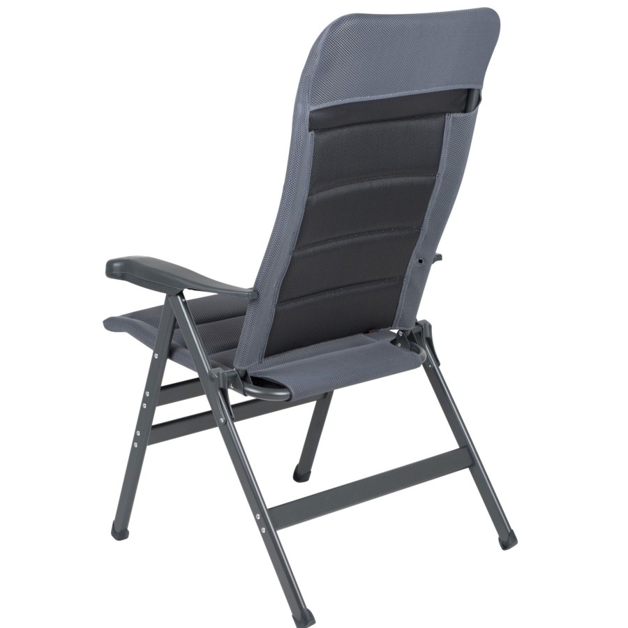 Kampeerartikelen Crespo Campingstoelen | Crespo Ap-238 Air-Deluxe Xl Campingstoel Grijs