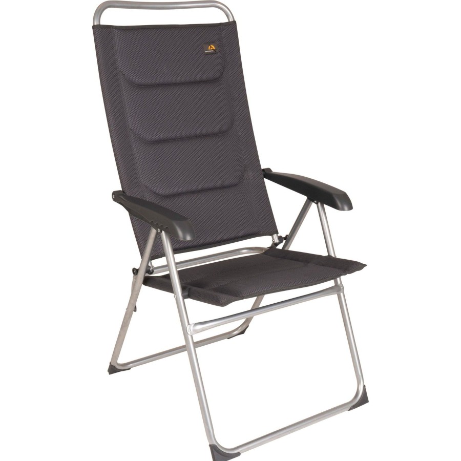 Kampeerartikelen Safarica Campingstoelen | Safarica Predator 3D Mesh Campingstoel Dark Grey