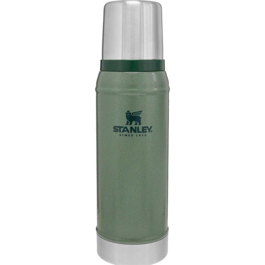 Kampeerartikelen Stanley PMI Drinkflessen | Stanley Pmi Classic Vacuum Thermosfles 750 Ml Hammertone Green