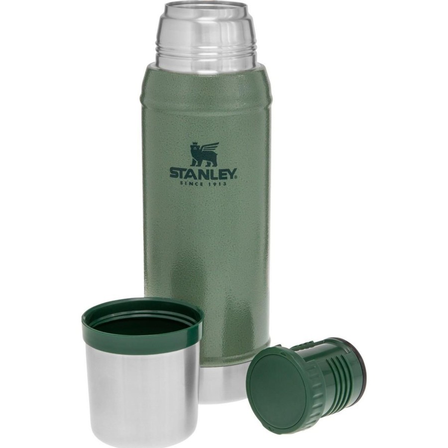 Kampeerartikelen Stanley PMI Drinkflessen | Stanley Pmi Classic Vacuum Thermosfles 750 Ml Hammertone Green