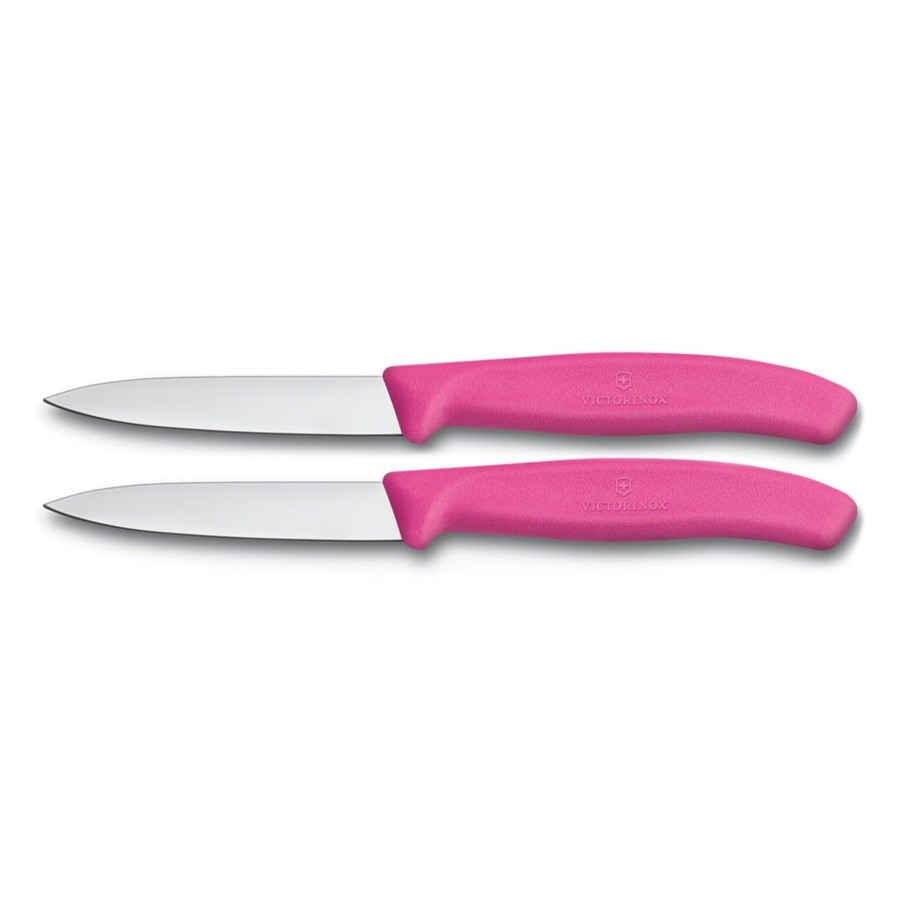 Kampeerartikelen Victorinox Keukengerei | Victorinox Groente/Schilmes Roze 2 Stuks