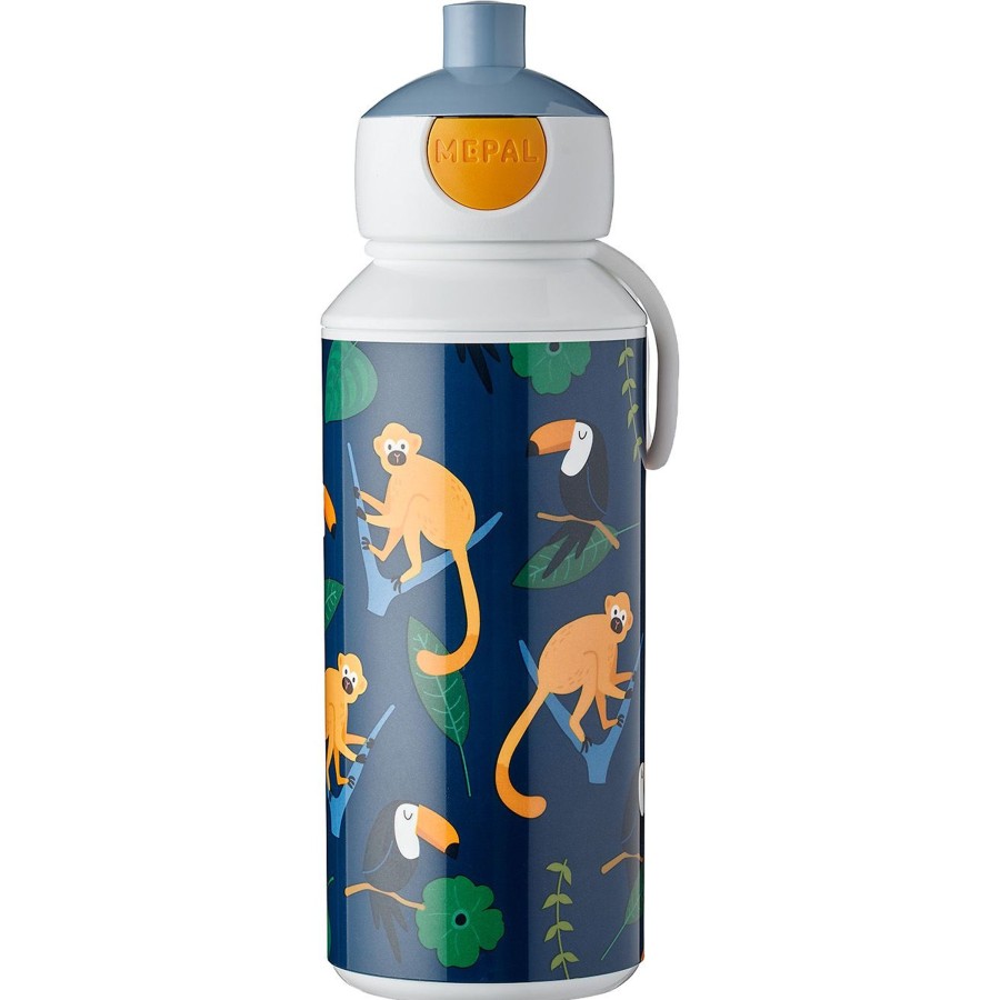 Kampeerartikelen Mepal Lunchboxen & Bekers | Mepal Pop-Up Campus Drinkfles 400 Ml Jungle