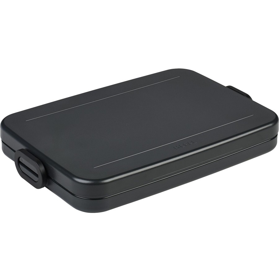 Kampeerartikelen Mepal Lunchboxen & Bekers | Mepal Take A Break Lunchbox Flat Nordic Black