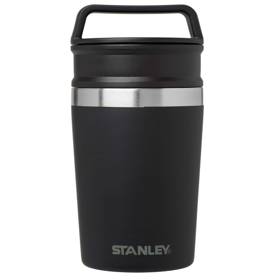 Kampeerartikelen Stanley PMI Drinkflessen | Stanley Pmi Shortstack Thermosbeker 230 Ml Black