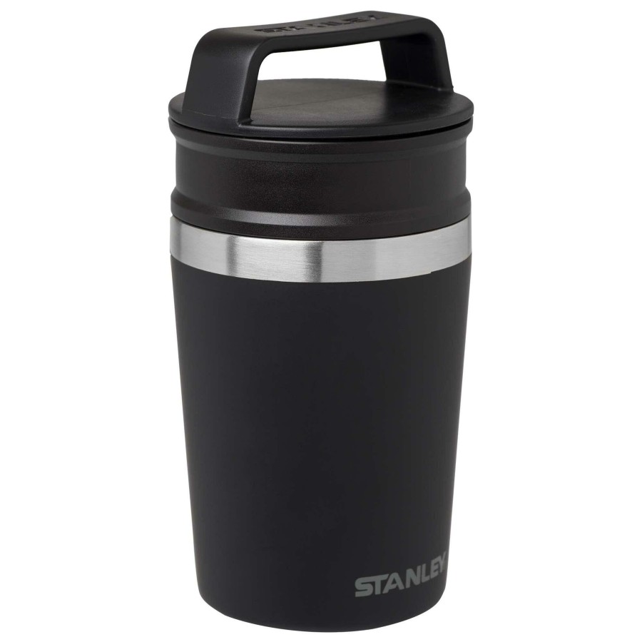 Kampeerartikelen Stanley PMI Drinkflessen | Stanley Pmi Shortstack Thermosbeker 230 Ml Black