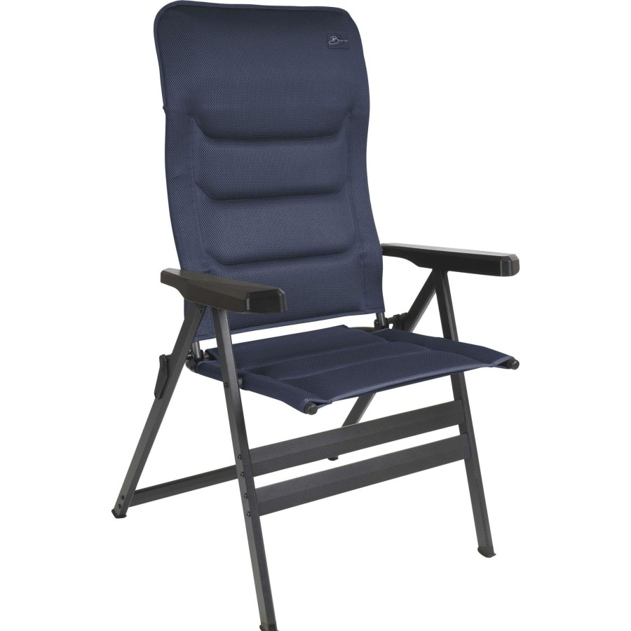 Kampeerartikelen Bardani Campingstoelen | Bardani Bernardo Xl 3D Comfort Campingstoel Moonlight Blue