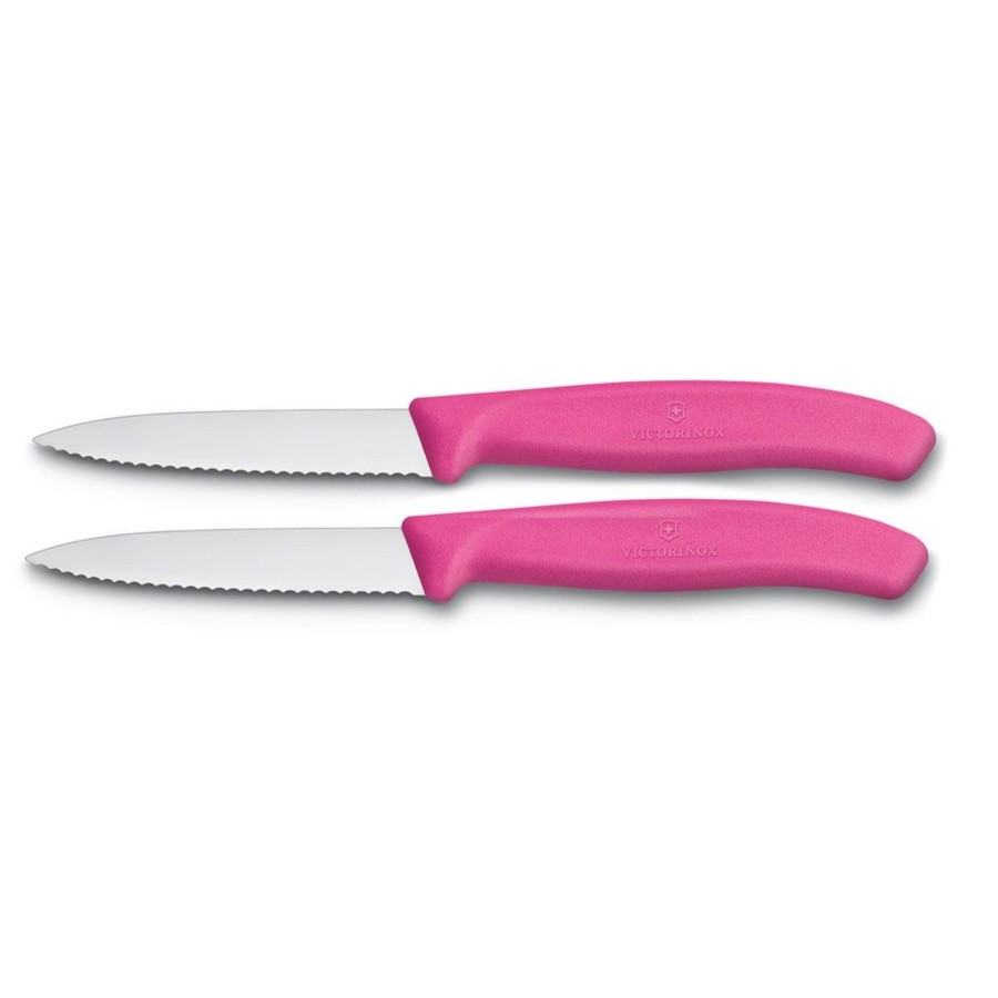 Kampeerartikelen Victorinox Keukengerei | Victorinox Kartel Groente/Schilmes Roze 2 Stuks