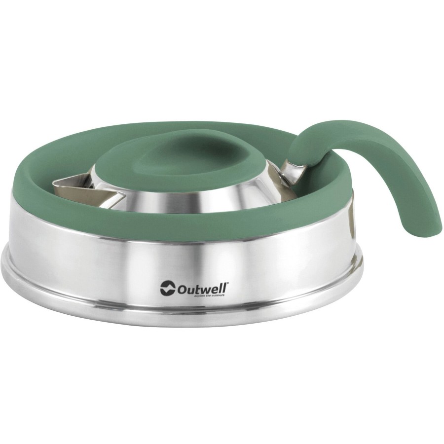 Kampeerartikelen Outwell Fluitketels | Outwell Collaps Opvouwbare Ketel 1,5 Liter Shadow Green