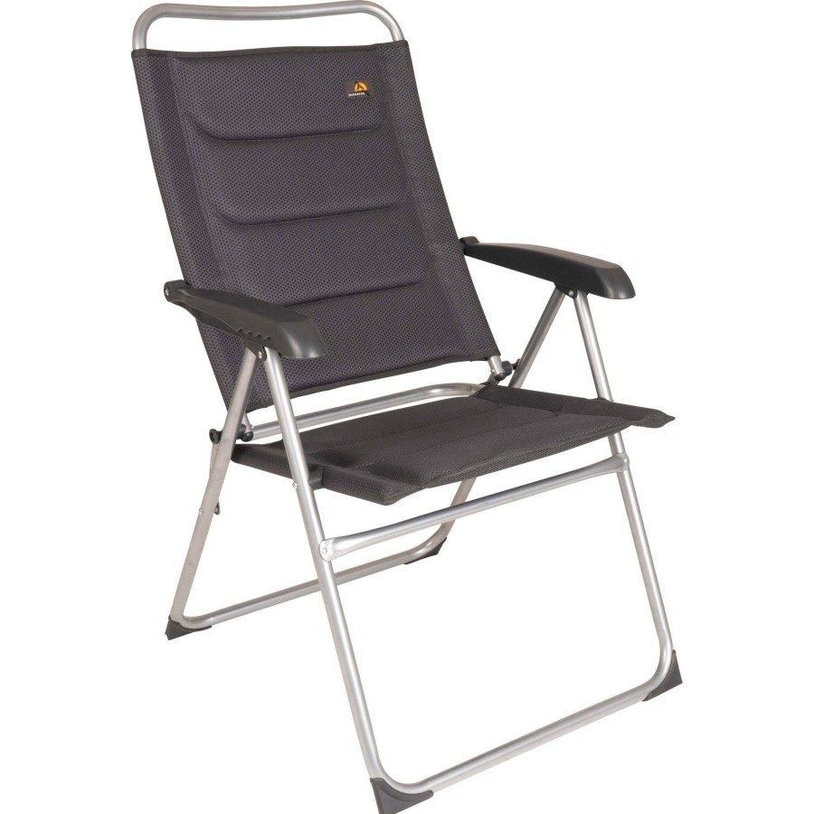 Kampeerartikelen Safarica Campingstoelen | Safarica Islander 3D Mesh Campingstoel Dark Grey