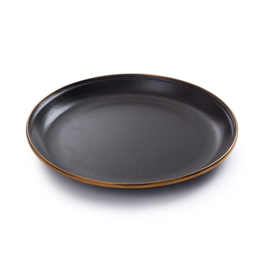 Kampeerartikelen Barebones Servies | Barebones Emaille Plat Bord O 210 Mm Charcoal