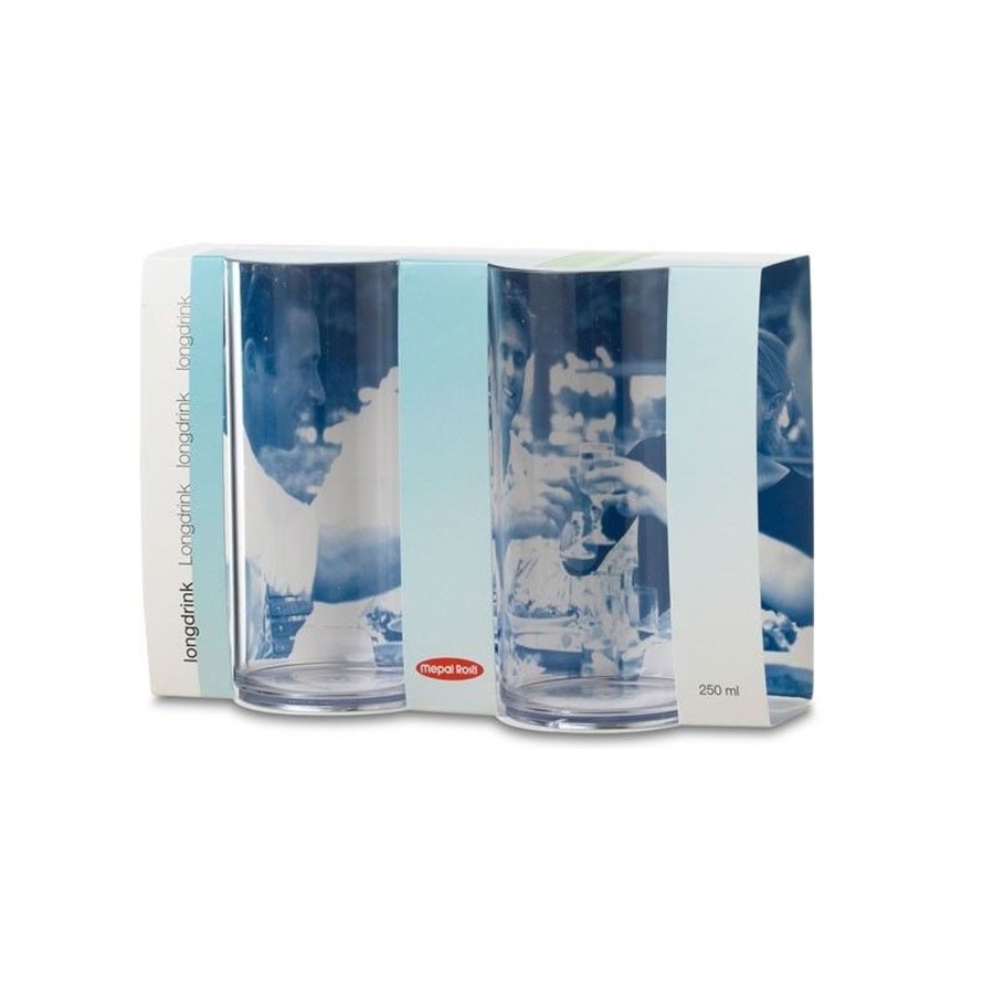 Kampeerartikelen Mepal Glazen & Bekers | Mepal Longdrink Glas 250 Ml Transparant 2-Pack