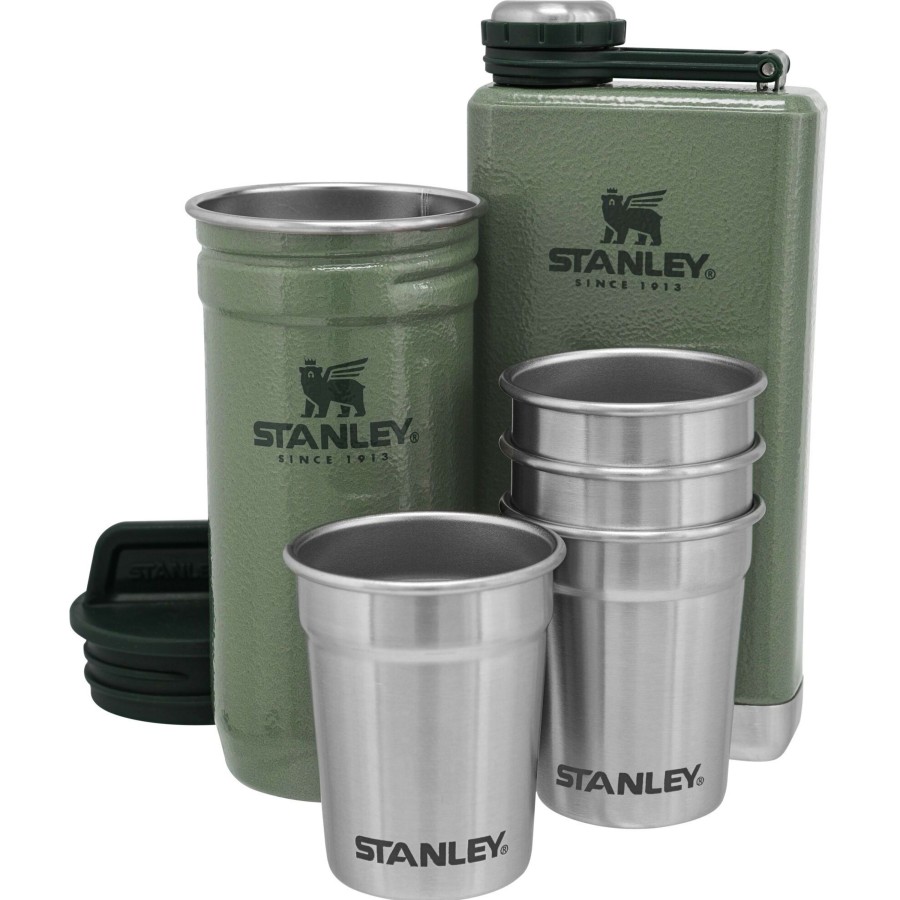 Kampeerartikelen Stanley PMI Drinkflessen | Stanley Pmi Adventure Shotglass Classic Drinkfles Set Hammertone Green